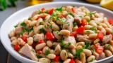 طريقة عمل سلطة الفاصوليا البيضاء بالتونة