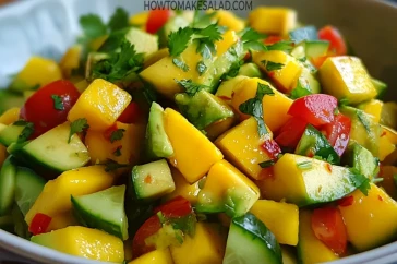 طريقة عمل سلطة المانجو والأفوكادو