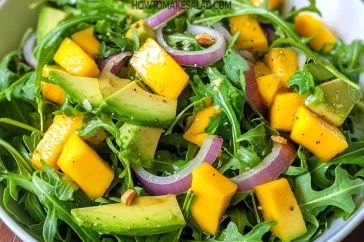 وصفة سهلة ومليئة بالفوائد - سلطة المانجو والبصل