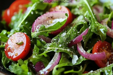 طريقة عمل سلطة الجرجير والسماق