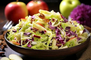 من أفضل السلطات قليلة السعرات - سلطة التفاح والملفوف