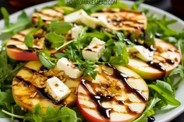 من أفضل الأكلات لحرق الدهون - سلطة التفاح بخل البلسمك