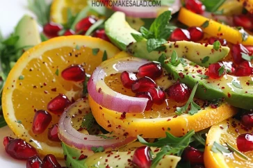 طريقة عمل سلطة الأفوكادو بالبرتقال