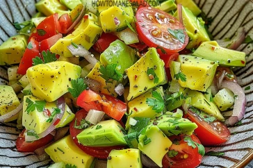 طريقة عمل سلطة الأفوكادو الصحية