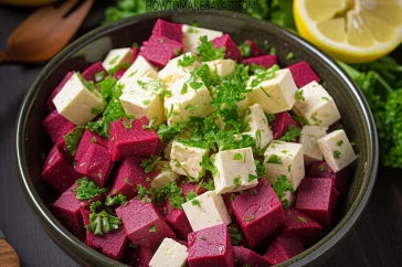 طريقة عمل سلطة الشمندر والبقدونس