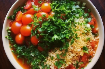 طريقة عمل سلطة البرغل السعودية