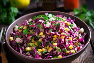 طريقة عمل سلطة الكرنب الاحمر