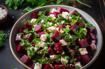 طريقة عمل سلطة البنجر والجرجير