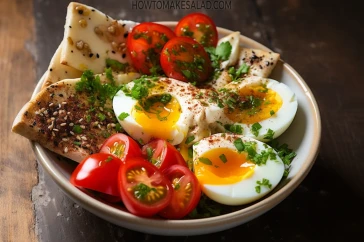 طريقة عمل سلطة البيض المسلوق بالطحينة بالفيديو