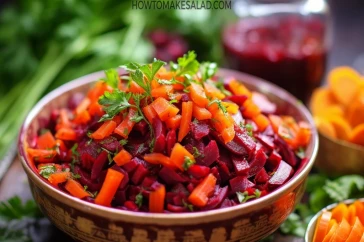 طريقة عمل سلطة الشمندر والجزر