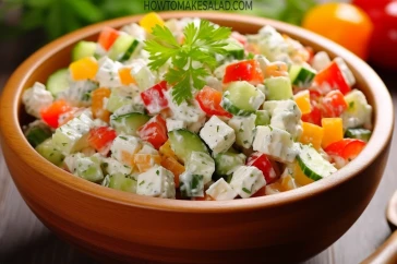 طريقة عمل سلطة الجبن القريش