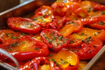 وصفة سهلة وسريعة - سلطة الفلفل الاحمر المشوي