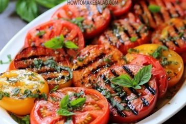 طريقة عمل سلطة الطماطم المشوية