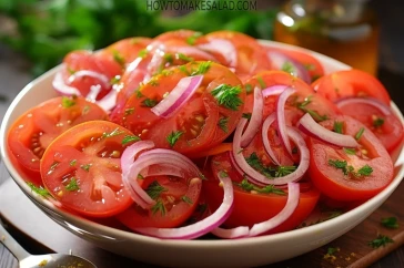 وجبة خفيفة لخسارة الوزن - سلطة البصل بالطماطم