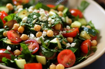 أكلة غنية بالأملاح المفيدة والحديد - سلطة السبانخ والطماطم