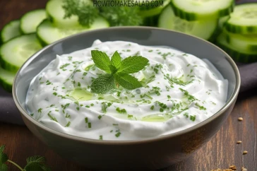 طريقة عمل سلطة الزبادي بالخيار والنعناع