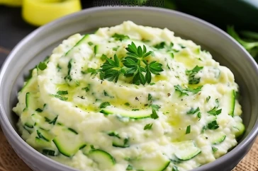 أخف وألذ سلطة متبل الكوسة بالزبادي