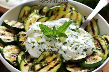 وصفة قليلة السعرات للدايت - سلطة الكوسة بالزبادي