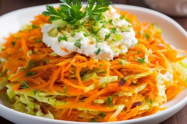 أكلة إقتصادية وسريعة - سلطة الجزر والملفوف