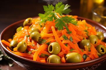 طريقة عمل سلطة الجزر والزيتون