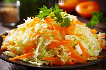 من أفضل المقبلات الصحية - سلطة الجزر والملفوف الحلوة