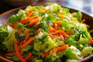 طريقة عمل سلطة الخس والجزر