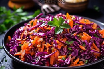 طريقة عمل سلطة الملفوف الاحمر