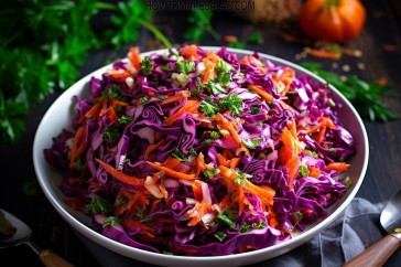 طريقة عمل سلطة الملفوف الاحمر للدايت