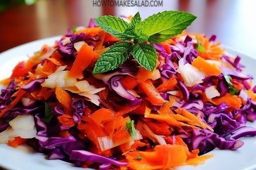 طريقة عمل سلطة الملفوف الاحمر والابيض