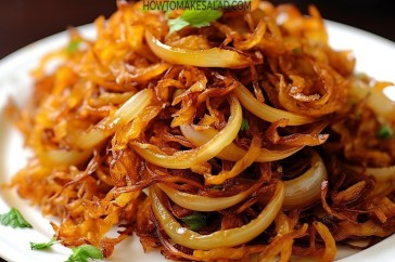 من أشهر المقبلات الشعبية العربية - سلطة البصل المكرمل