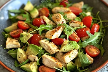 سلطة الأفوكادو بالدجاج - وجبة صحية ومشبعة