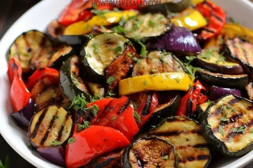 وجبة خفيفة وصحية - سلطة الخضار المشوي