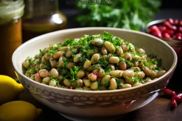 طريقة عمل سلطة الفول الاخضر