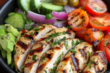 أكلة مشبعة وسهله للغاية - سلطة الدجاج المشوي