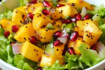 طريقة عمل سلطة المانجو والخس