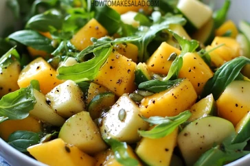 أكلة منعشة وصحية - سلطة المانجو والتفاح