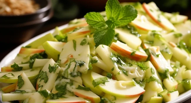 طريقة عمل سلطة التفاح الاخضر والجبن