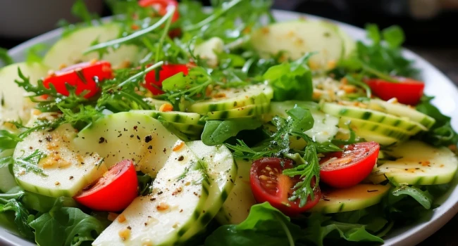 جرّب سلطة التفاح بالمخلل – روعة مذاق الحلو والحامض