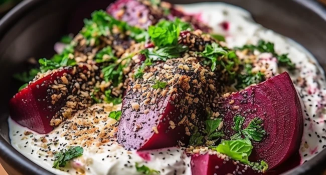 طريقة عمل سلطة البنجر مع الجبن الكريمي