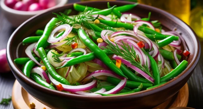 طريقة عمل سلطة الفاصوليا الخضراء للدايت