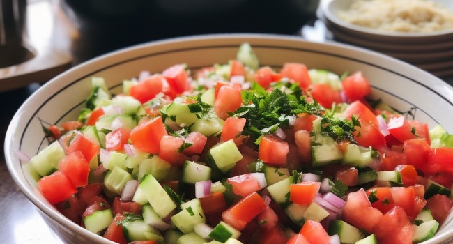 وصفة صحية ومحفزه للمناعة - سلطة البصل الاخضر