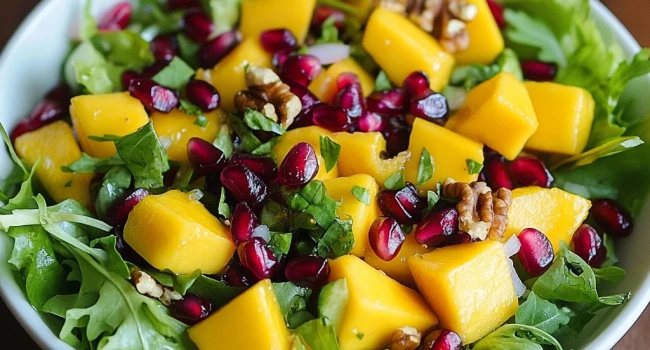 من أفضل السلطات السويت آند ساور - سلطة المانجو بالخضار